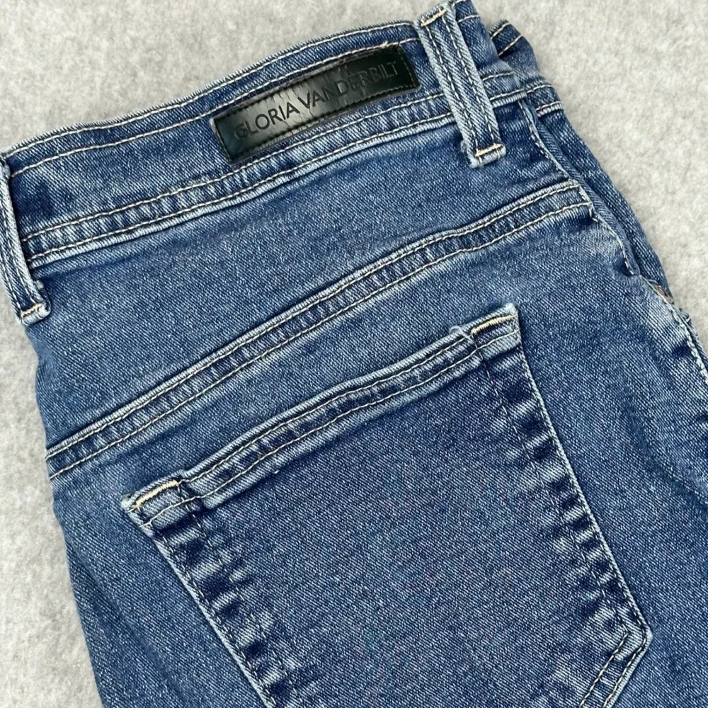Gloria Vanderbilt Amanda High Rise Tapered Leg Jeans Blue Medium Wash Size‎ 8